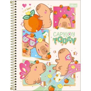 Caderno universitário capa dura 10 matérias Capyclub Tilibra